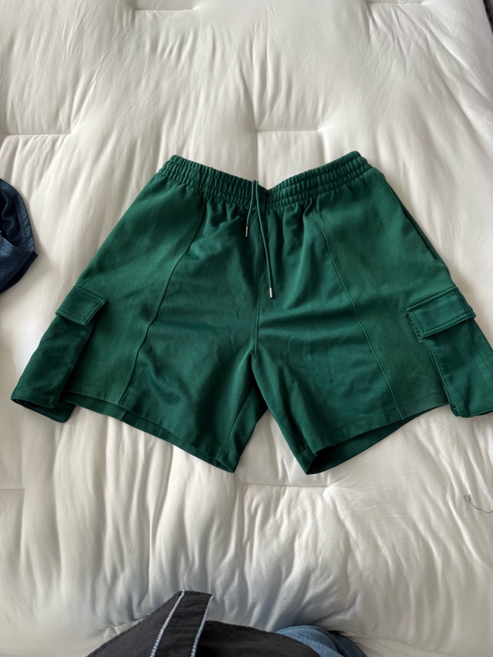 IVY PARK Emerald Green Elastic Waist Shorts